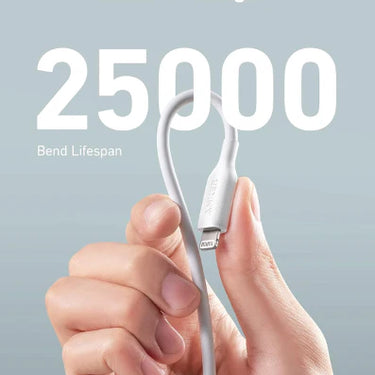 كابل أنكر باورلاين II USB-A مع لايتنينج - أبيض