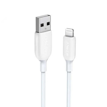 كابل أنكر باورلاين II USB-A مع لايتنينج - أبيض