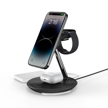 Mageasy PowerStation 5 in 1 Magnetic Wireless Charging Stand - Black