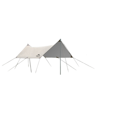Naturehike Girder shelter tarp with 2 poles Vinyl coated (5*3m) - Silver