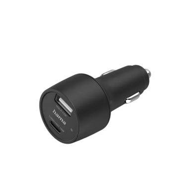 Hama Car Charger USB-A/USB-C PD 30W - Black