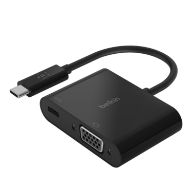 Belkin Usb-C to VGA + Charge Adapter - Black