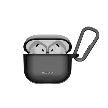 MagEasy Roam Case for AirPods 4- Translucent Black