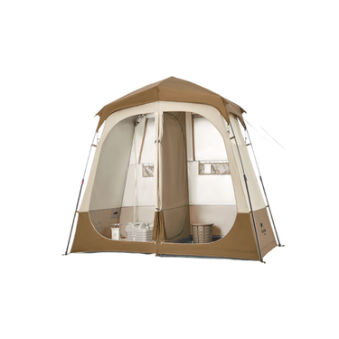 Naturehike Wet and dry separation shower tent - Brown