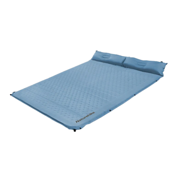 Naturehike D02- Double man spliced sleeping mat with pillow - Blue