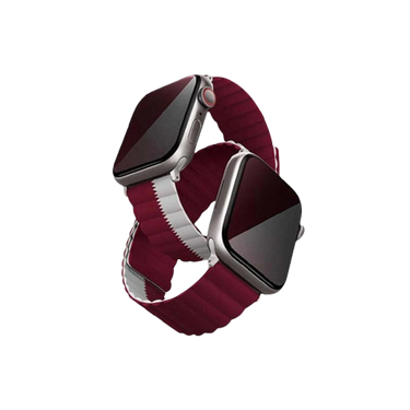 UNIQ Revix Reversible Magnetic Apple Watch Strap 42 to 45 mm - Qatar Maroon