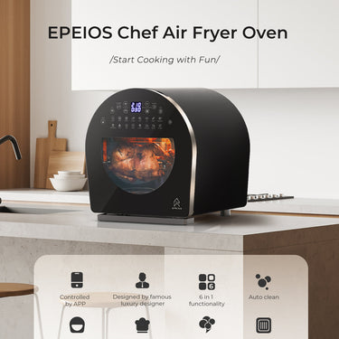 Epeios FoElem Chef - Air/Steam Fry Oven - Black