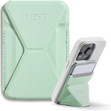 MOFT Snap-On MOVAS iPhone Stand & Wallet - Peppermint