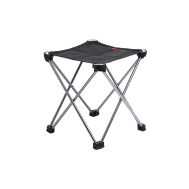 Naturehike Outdoor aluminum alloy folding stool - Black