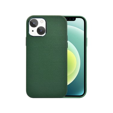 Wiwu Calfskin Genuine Leather Case For iPhone 13 (6.1) - Green