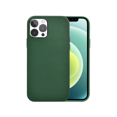 Wiwu Calfskin Genuine Leather Case For iPhone 13 Pro MAX (6.7) - Green