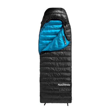 Naturehike CW400 mummy goose down sleeping Bag (Large) - Black
