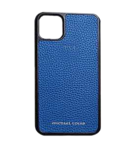 Michael Louis Pebbled Leather Case iPhone 13 Pro - Blue