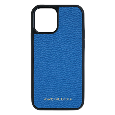 Michael Louis Pebbled Leather Case iPhone 14 Pro - Blue