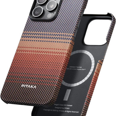 Pitaka Carbon MagEZ Case 5 for iPhone 15 Pro Sunset