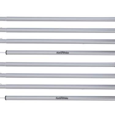 Naturehike 4 Section 2 Meters Steel Canopy Poles (2pcs) - Silver Grey